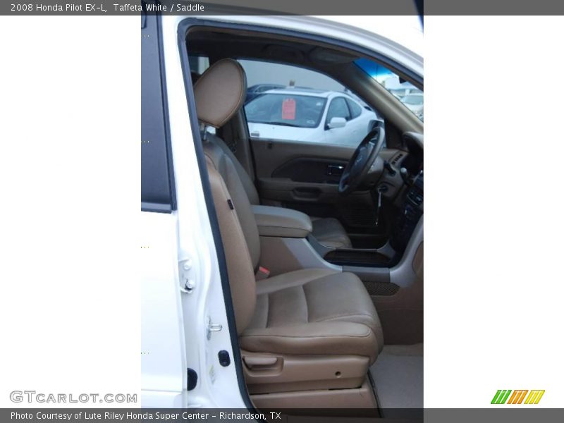 Taffeta White / Saddle 2008 Honda Pilot EX-L