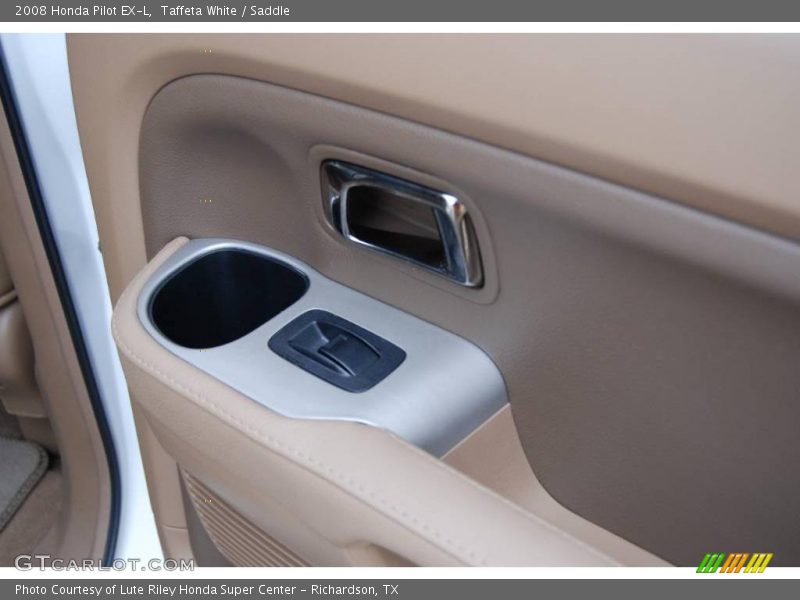 Taffeta White / Saddle 2008 Honda Pilot EX-L