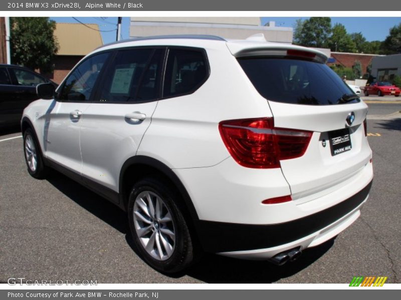 Alpine White / Black 2014 BMW X3 xDrive28i