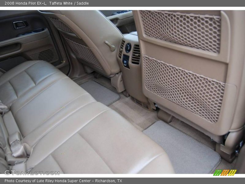 Taffeta White / Saddle 2008 Honda Pilot EX-L