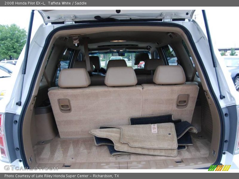 Taffeta White / Saddle 2008 Honda Pilot EX-L