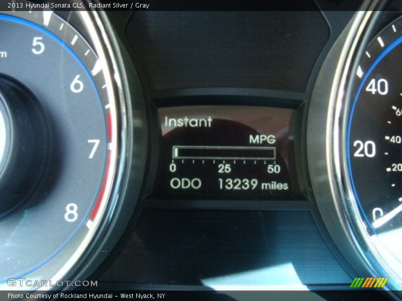 Radiant Silver / Gray 2013 Hyundai Sonata GLS