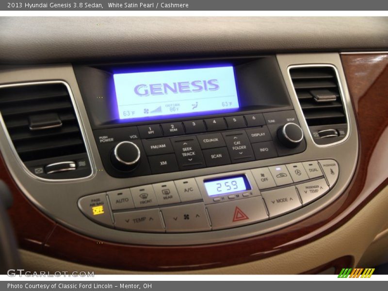 White Satin Pearl / Cashmere 2013 Hyundai Genesis 3.8 Sedan