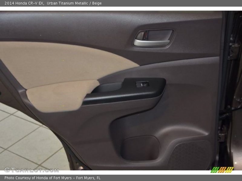 Urban Titanium Metallic / Beige 2014 Honda CR-V EX