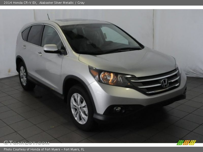 Alabaster Silver Metallic / Gray 2014 Honda CR-V EX