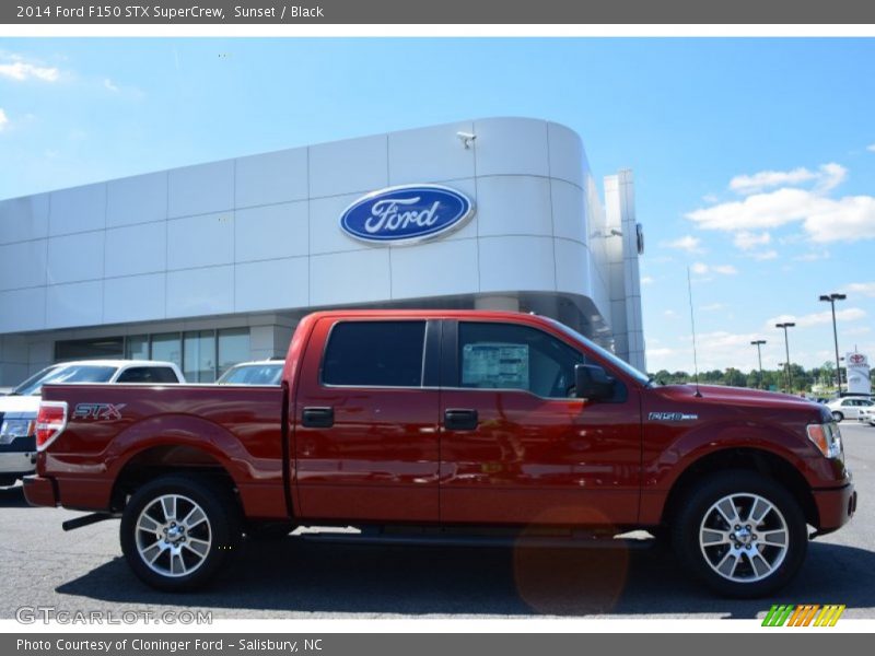 Sunset / Black 2014 Ford F150 STX SuperCrew