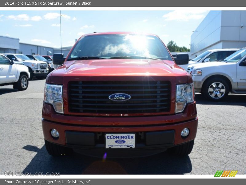 Sunset / Black 2014 Ford F150 STX SuperCrew