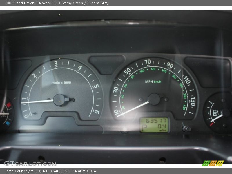 Giverny Green / Tundra Grey 2004 Land Rover Discovery SE