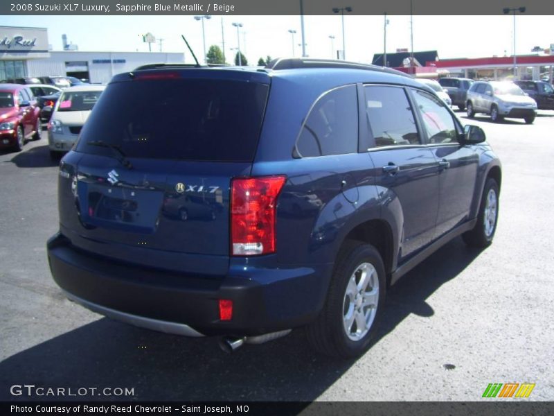 Sapphire Blue Metallic / Beige 2008 Suzuki XL7 Luxury