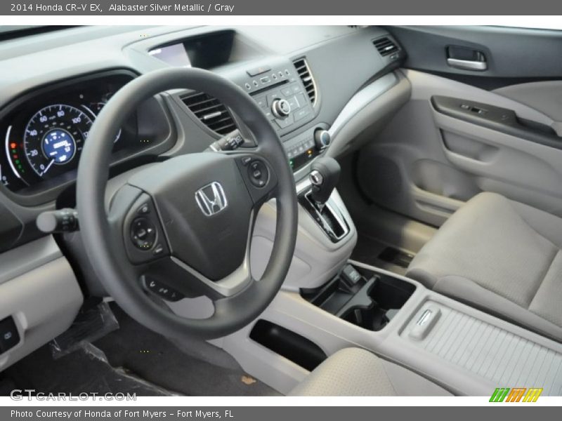 Alabaster Silver Metallic / Gray 2014 Honda CR-V EX