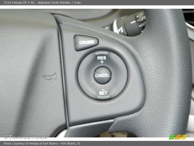 Alabaster Silver Metallic / Gray 2014 Honda CR-V EX