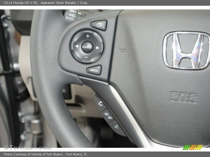 Alabaster Silver Metallic / Gray 2014 Honda CR-V EX