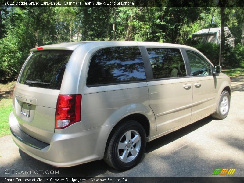 Cashmere Pearl / Black/Light Graystone 2012 Dodge Grand Caravan SE