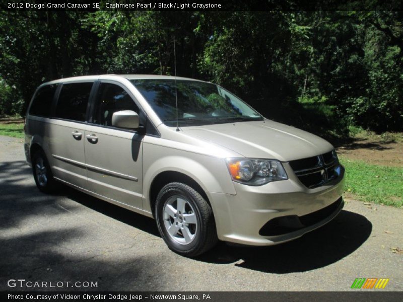 Cashmere Pearl / Black/Light Graystone 2012 Dodge Grand Caravan SE