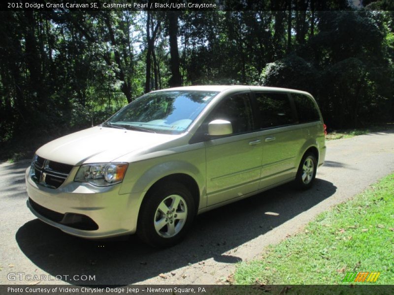 Cashmere Pearl / Black/Light Graystone 2012 Dodge Grand Caravan SE