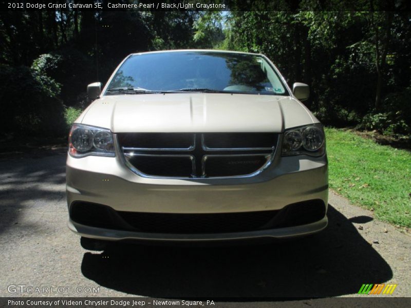 Cashmere Pearl / Black/Light Graystone 2012 Dodge Grand Caravan SE
