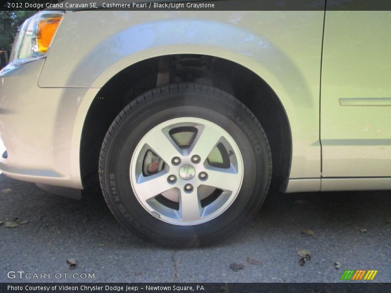 Cashmere Pearl / Black/Light Graystone 2012 Dodge Grand Caravan SE