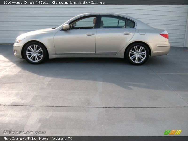 Champagne Beige Metallic / Cashmere 2010 Hyundai Genesis 4.6 Sedan
