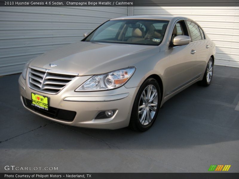 Champagne Beige Metallic / Cashmere 2010 Hyundai Genesis 4.6 Sedan