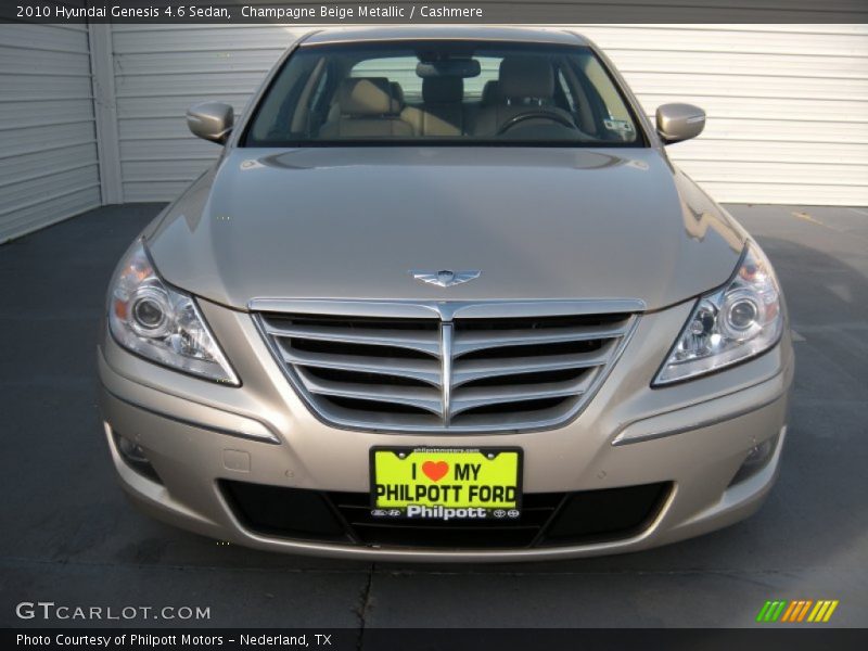 Champagne Beige Metallic / Cashmere 2010 Hyundai Genesis 4.6 Sedan