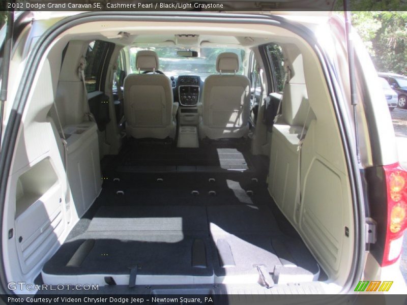 Cashmere Pearl / Black/Light Graystone 2012 Dodge Grand Caravan SE