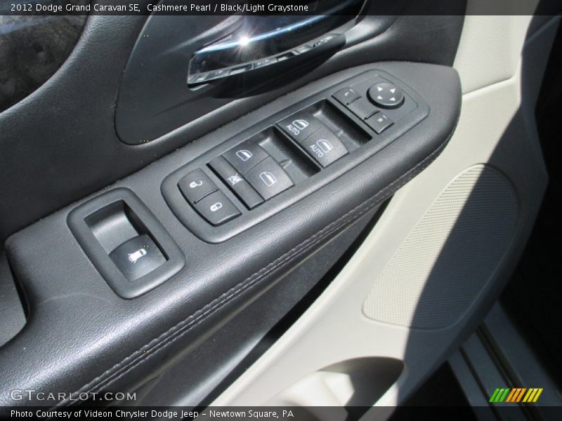 Cashmere Pearl / Black/Light Graystone 2012 Dodge Grand Caravan SE
