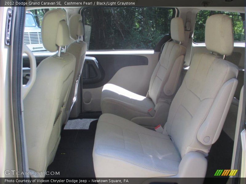 Cashmere Pearl / Black/Light Graystone 2012 Dodge Grand Caravan SE