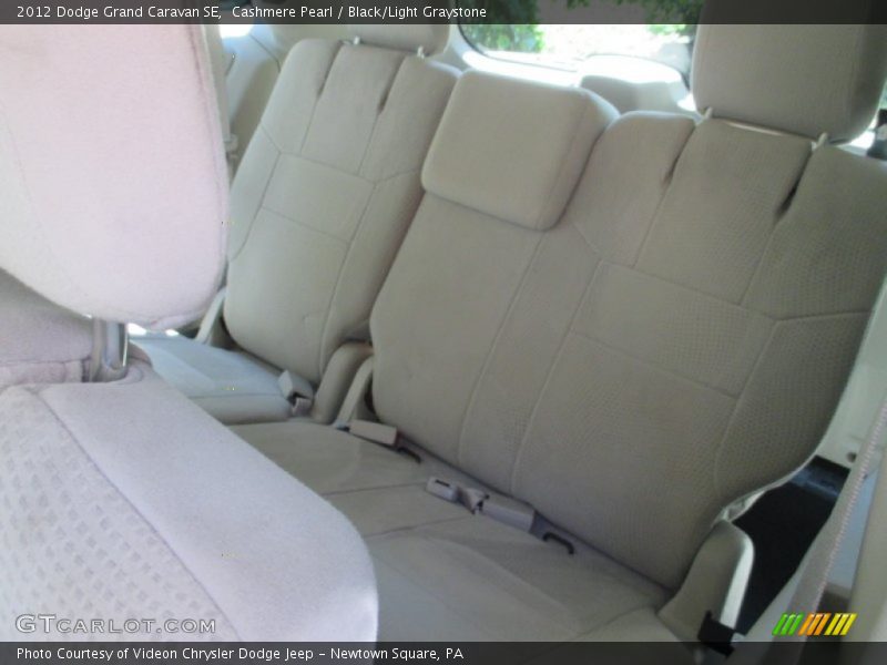 Cashmere Pearl / Black/Light Graystone 2012 Dodge Grand Caravan SE