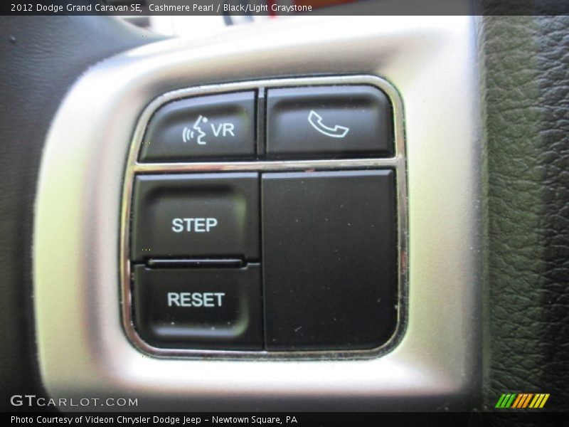 Cashmere Pearl / Black/Light Graystone 2012 Dodge Grand Caravan SE
