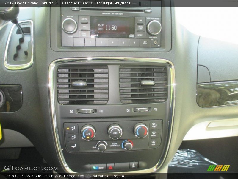 Cashmere Pearl / Black/Light Graystone 2012 Dodge Grand Caravan SE