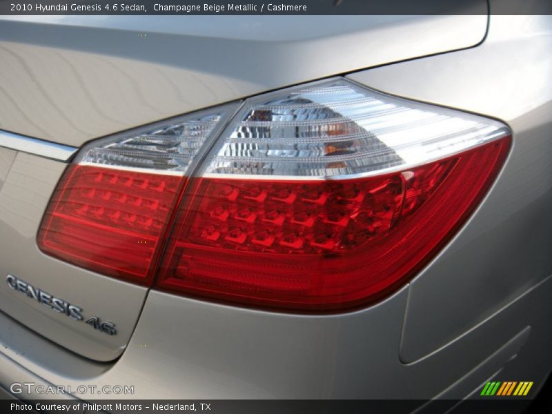 Champagne Beige Metallic / Cashmere 2010 Hyundai Genesis 4.6 Sedan