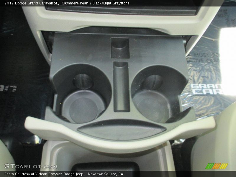 Cashmere Pearl / Black/Light Graystone 2012 Dodge Grand Caravan SE