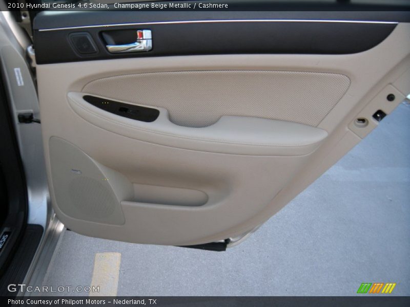 Champagne Beige Metallic / Cashmere 2010 Hyundai Genesis 4.6 Sedan