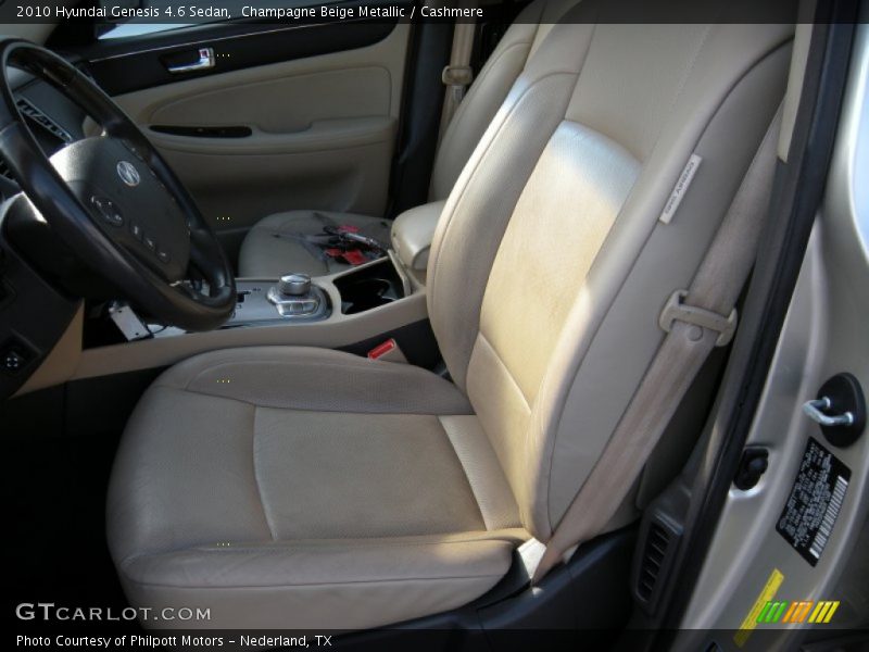 Champagne Beige Metallic / Cashmere 2010 Hyundai Genesis 4.6 Sedan