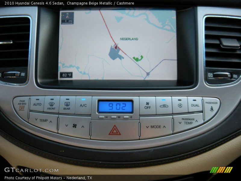 Champagne Beige Metallic / Cashmere 2010 Hyundai Genesis 4.6 Sedan