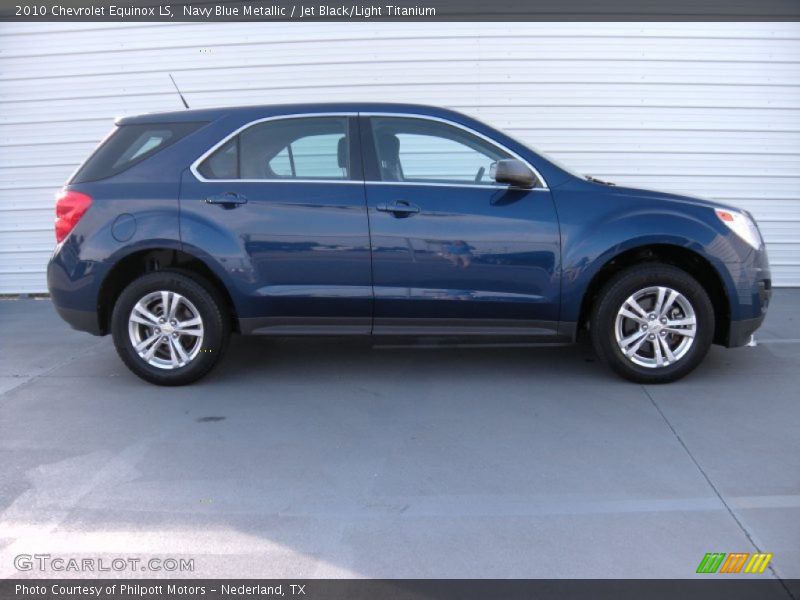 Navy Blue Metallic / Jet Black/Light Titanium 2010 Chevrolet Equinox LS