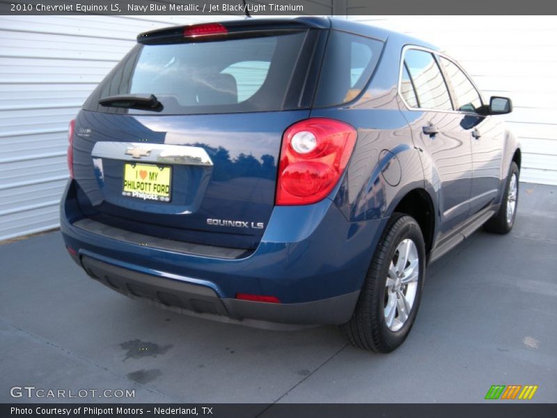 Navy Blue Metallic / Jet Black/Light Titanium 2010 Chevrolet Equinox LS