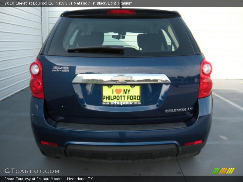 Navy Blue Metallic / Jet Black/Light Titanium 2010 Chevrolet Equinox LS