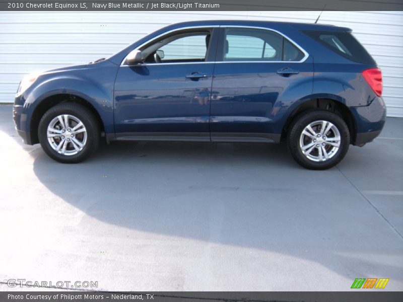 Navy Blue Metallic / Jet Black/Light Titanium 2010 Chevrolet Equinox LS