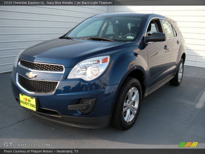 Navy Blue Metallic / Jet Black/Light Titanium 2010 Chevrolet Equinox LS