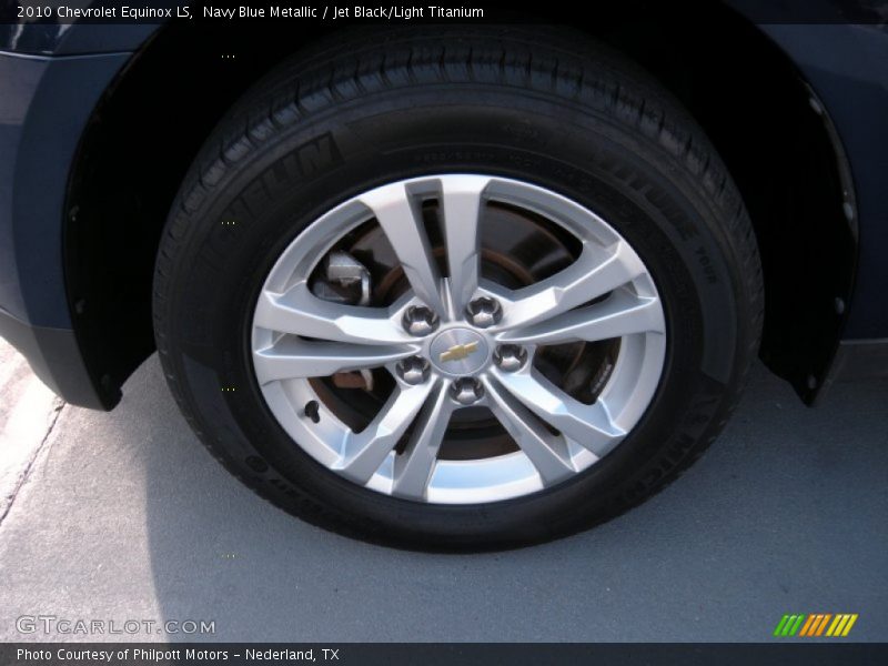 Navy Blue Metallic / Jet Black/Light Titanium 2010 Chevrolet Equinox LS
