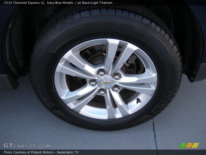 Navy Blue Metallic / Jet Black/Light Titanium 2010 Chevrolet Equinox LS
