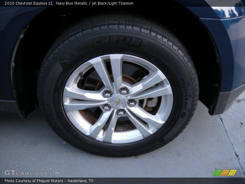 Navy Blue Metallic / Jet Black/Light Titanium 2010 Chevrolet Equinox LS