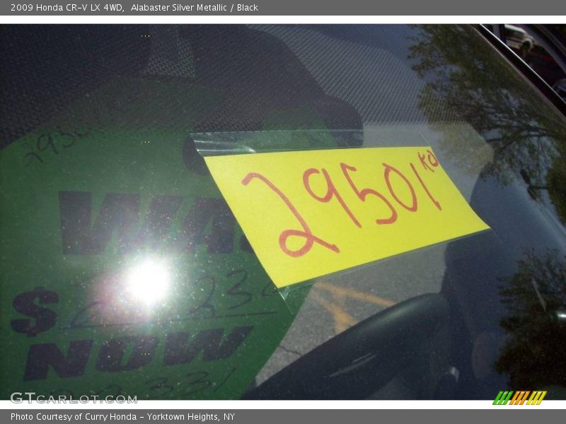 Alabaster Silver Metallic / Black 2009 Honda CR-V LX 4WD