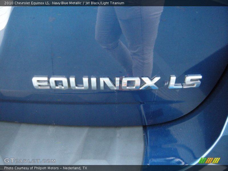 Navy Blue Metallic / Jet Black/Light Titanium 2010 Chevrolet Equinox LS