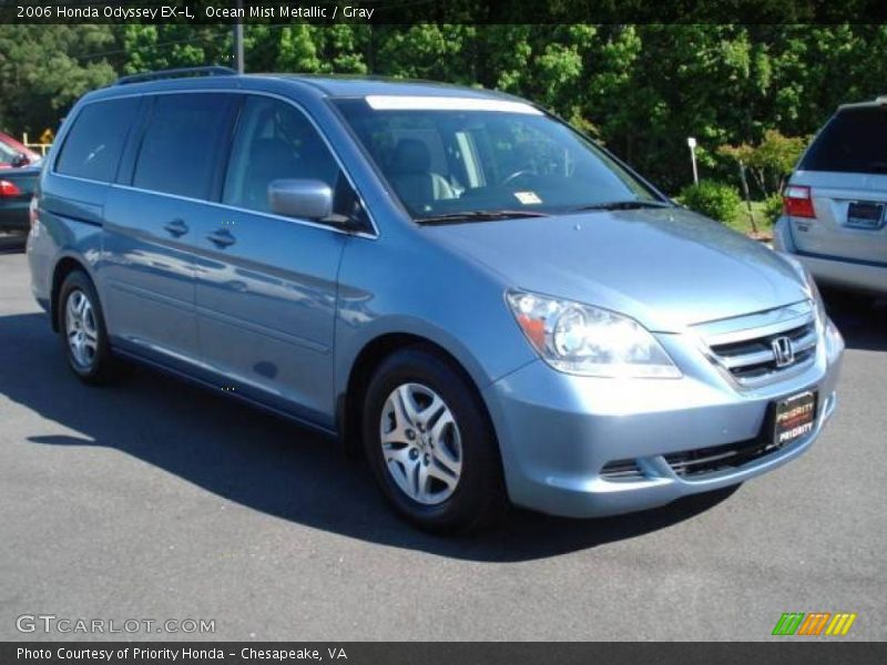 Ocean Mist Metallic / Gray 2006 Honda Odyssey EX-L