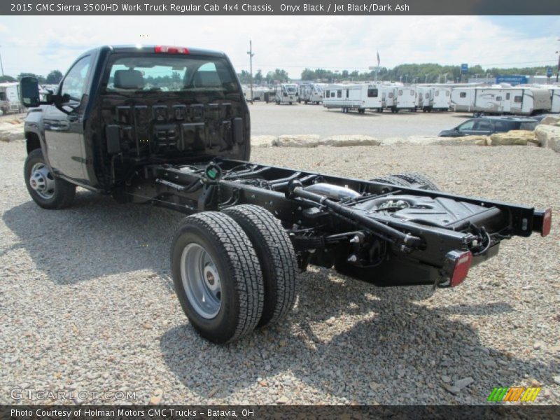  2015 Sierra 3500HD Work Truck Regular Cab 4x4 Chassis Onyx Black