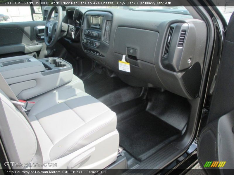 Onyx Black / Jet Black/Dark Ash 2015 GMC Sierra 3500HD Work Truck Regular Cab 4x4 Chassis
