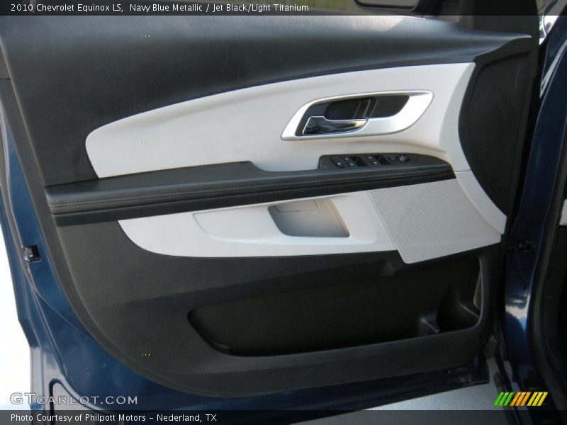 Navy Blue Metallic / Jet Black/Light Titanium 2010 Chevrolet Equinox LS