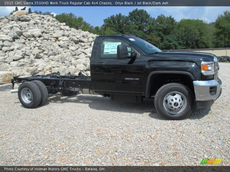  2015 Sierra 3500HD Work Truck Regular Cab 4x4 Chassis Onyx Black